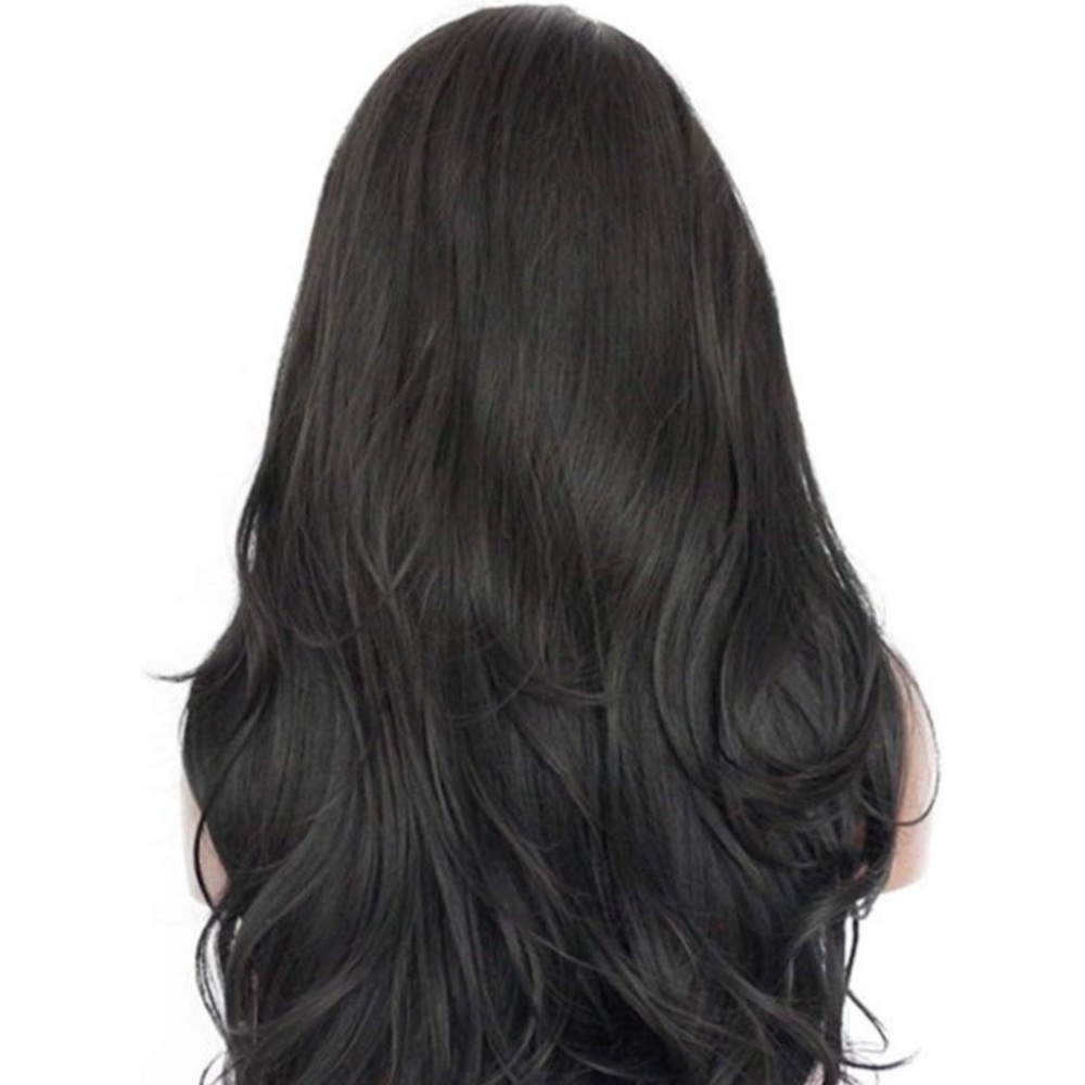 Yosenia T. 24” BLACK  STRAIGHT LACEFRONT Wig *NWT - Picture 5 of 6
